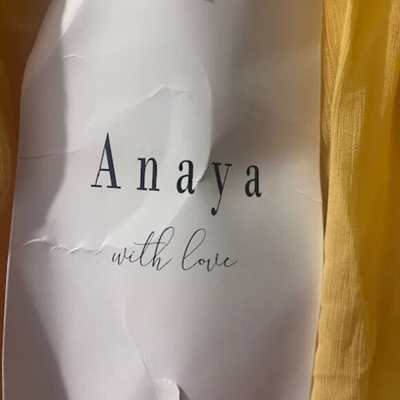 Anaya with love Marigold (Yellow) Tiered Maxi Dress Size 6 (NWT) - Picture 8 of 11
